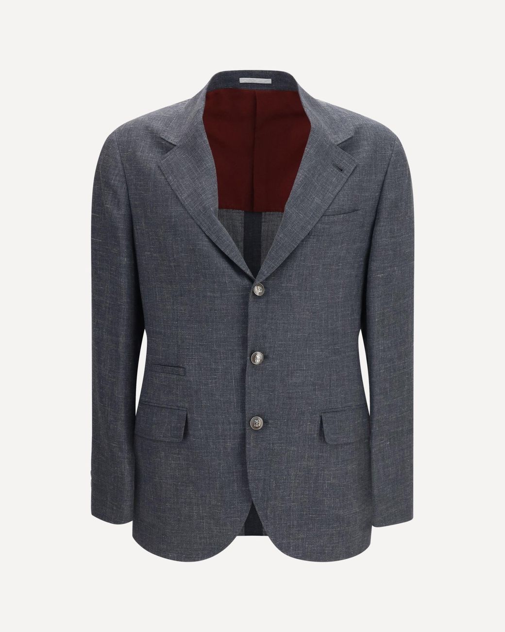 Brunello Cucinelli Blue Deconstructed Jacket for men