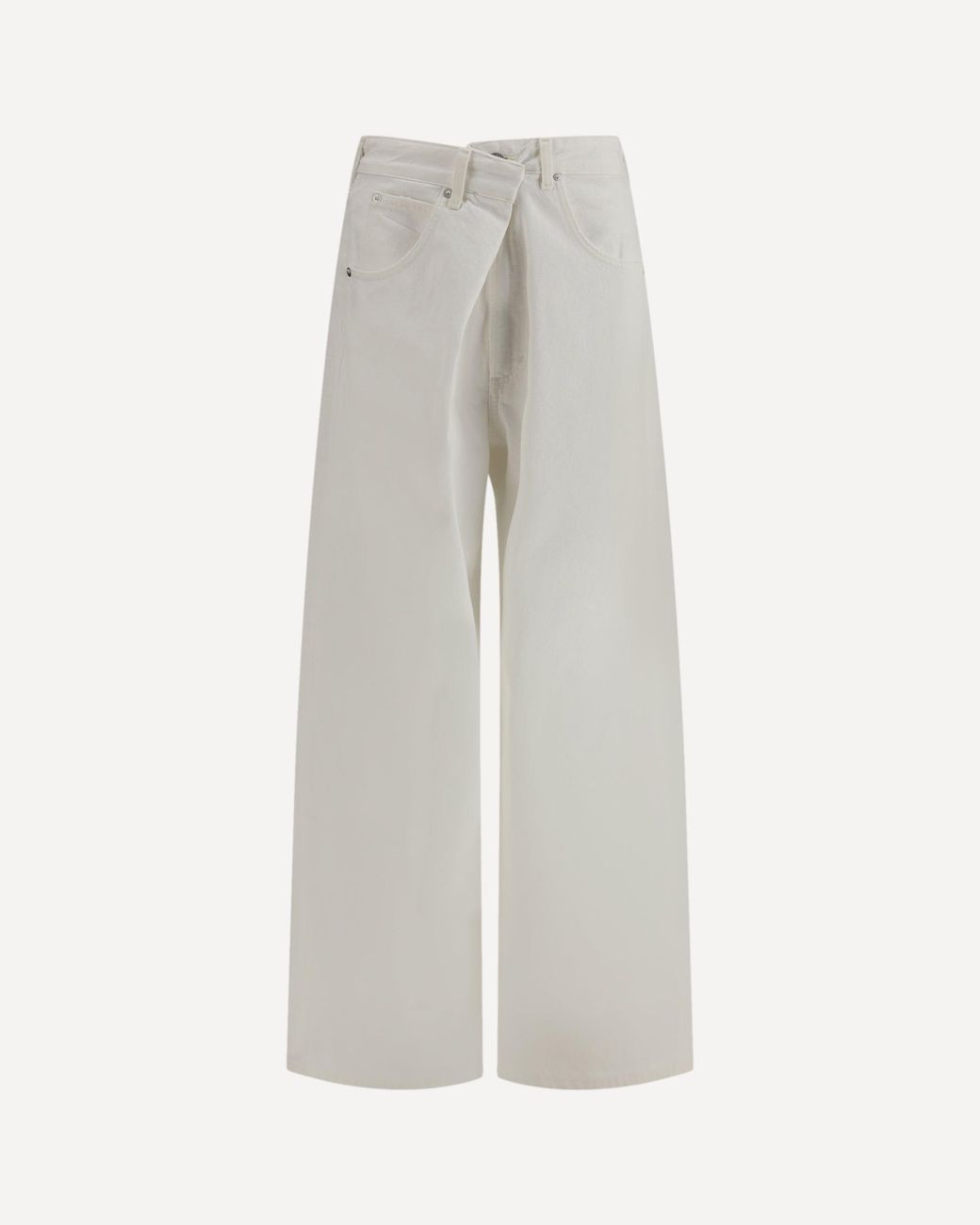 Agolde White Vana Fold Jeans