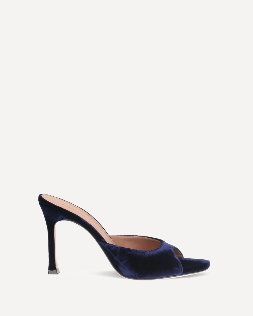 AMINA MUADDI Blue Alexa Velvet Sandals