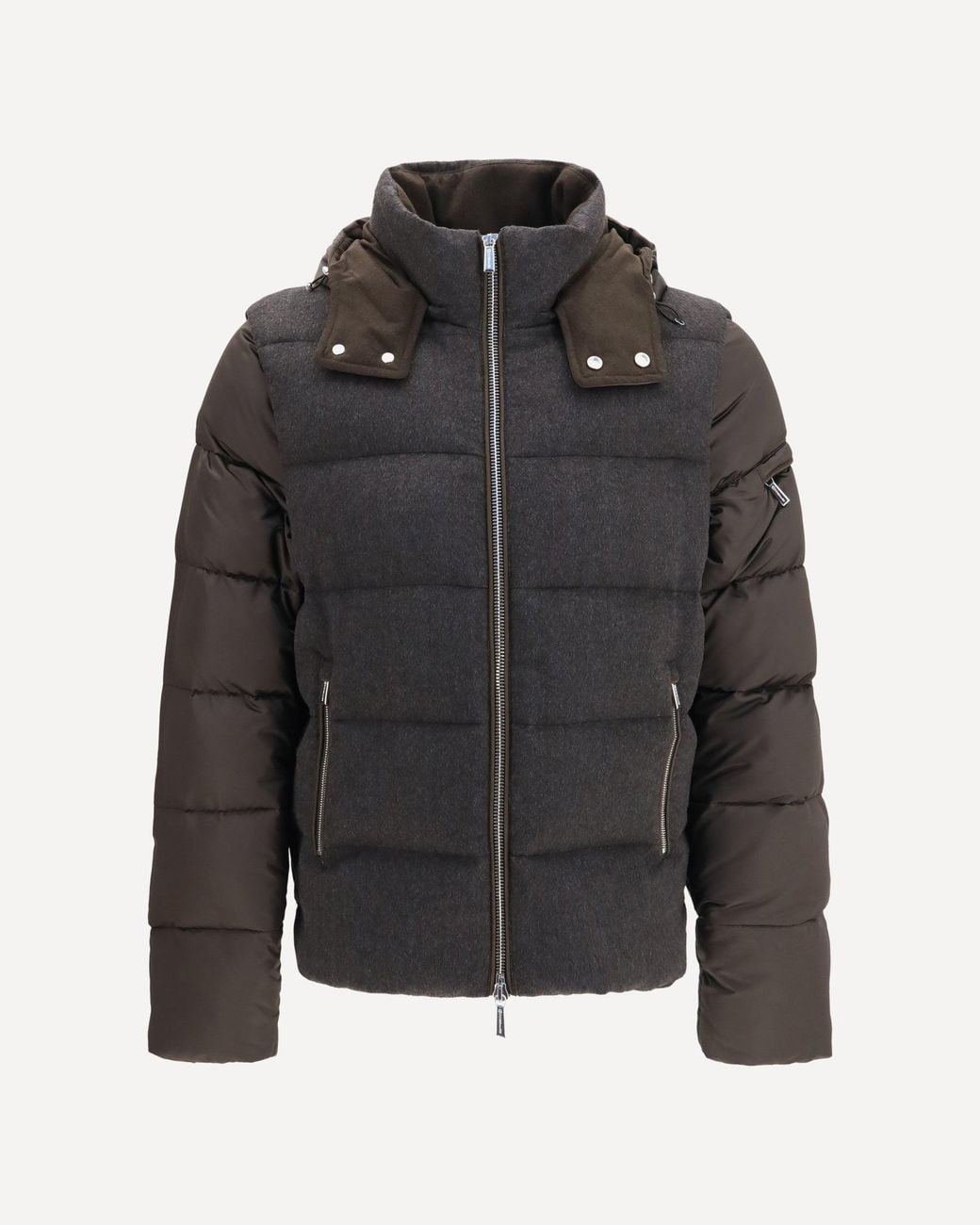 Moorer Black Casciano Hooded Down Jacket for men