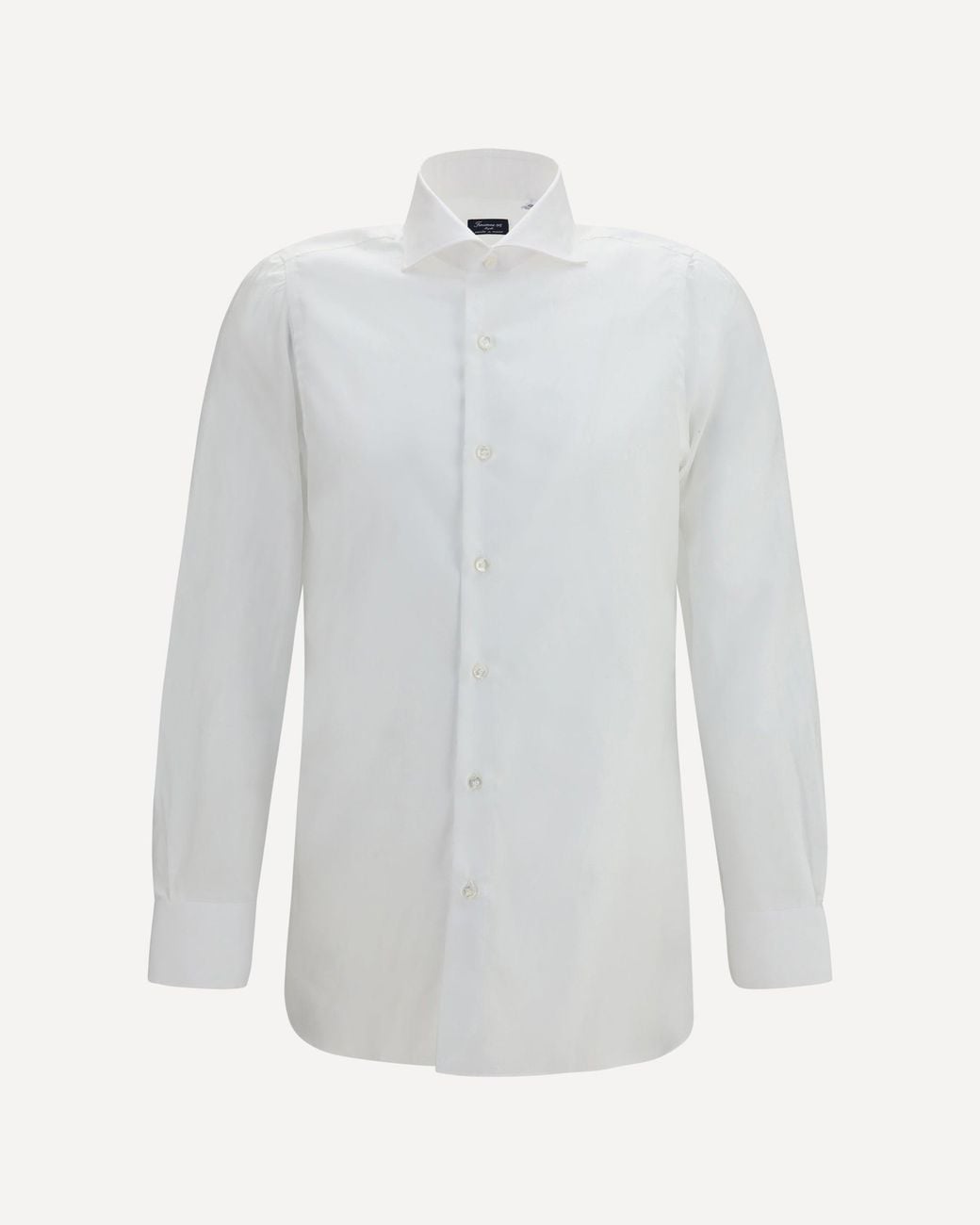 Finamore 1925 White Classic Cotton Shirt for men