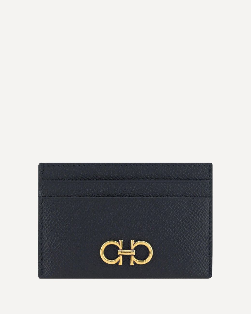 Ferragamo Blue Gancini Card Holder