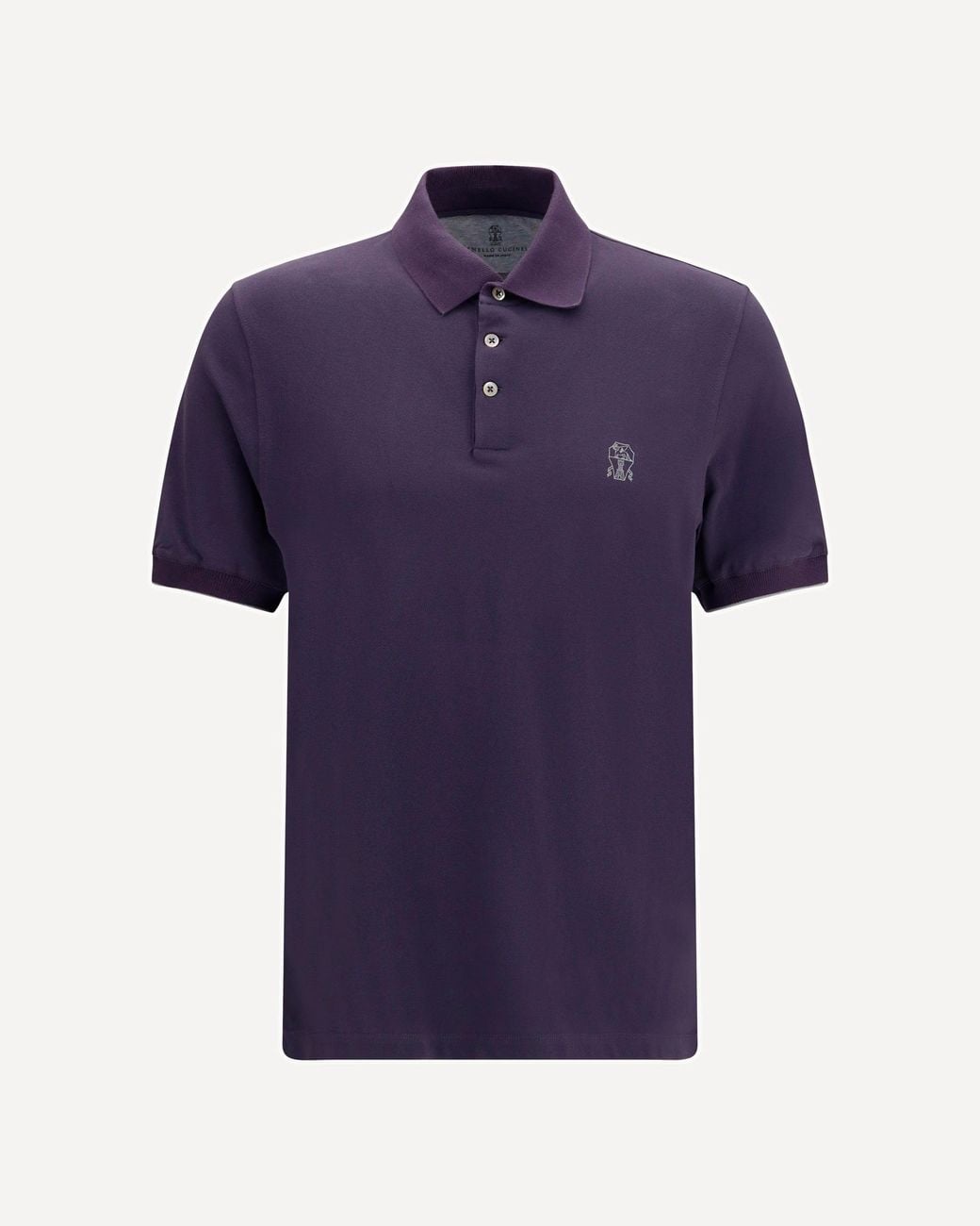 Brunello Cucinelli Blue Cotton Polo for men
