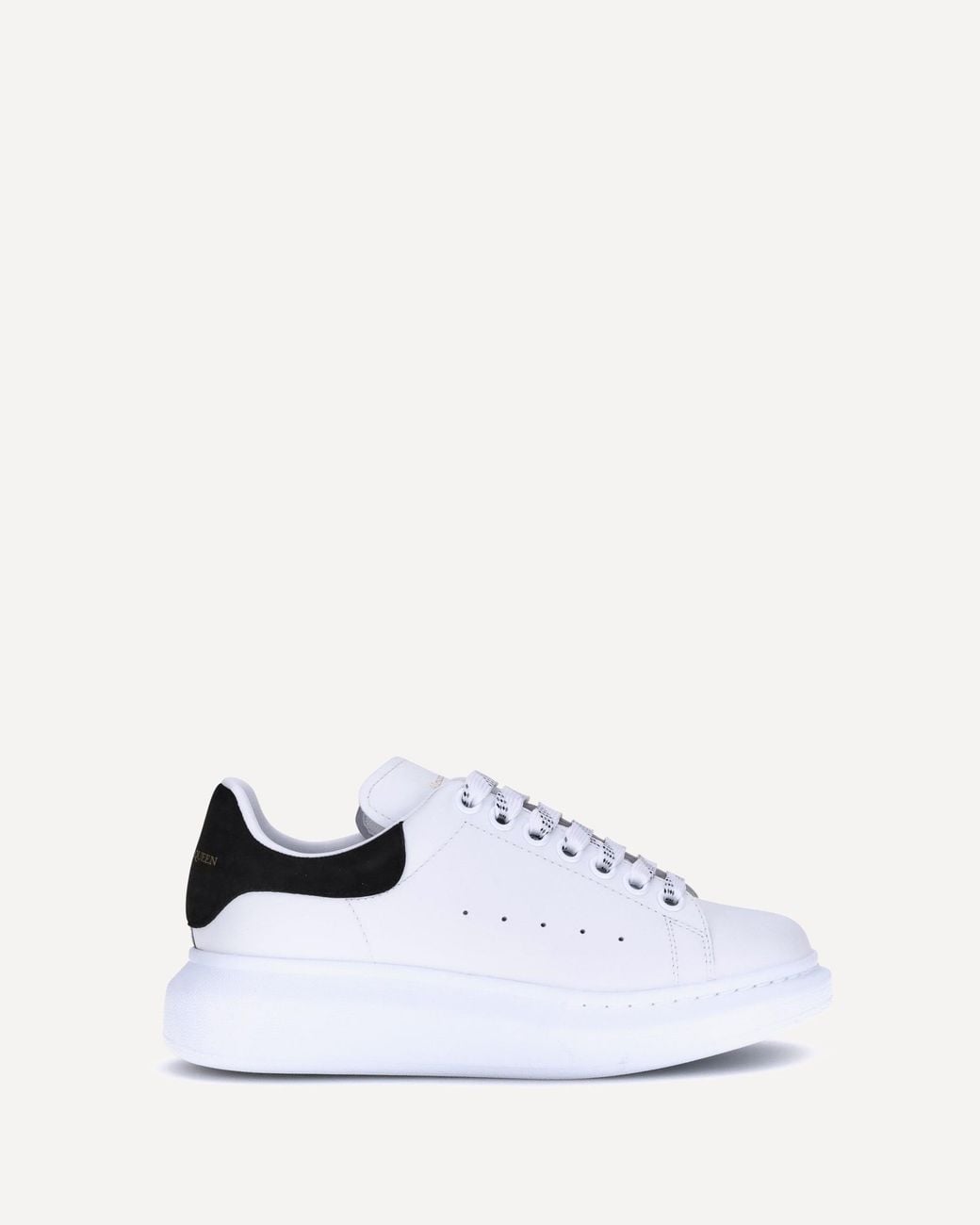 McQueen White Leather Sneakers