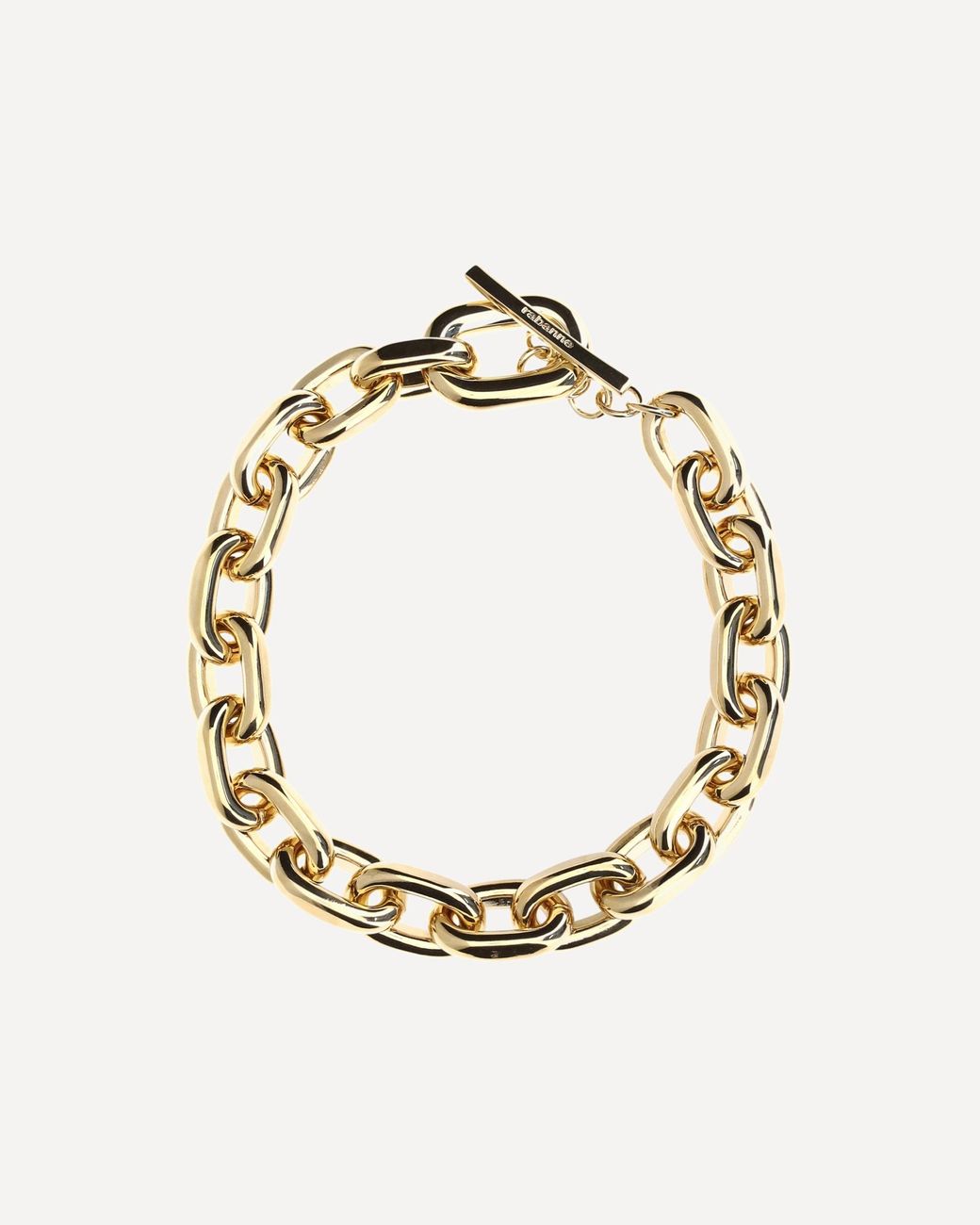 Rabanne Metallic Xl Link Chain Necklace