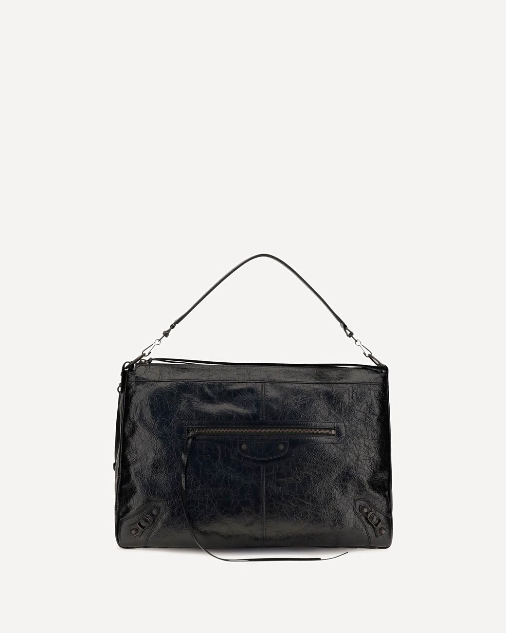 Balenciaga Black Le City Moto Large Shoulder Bag for men