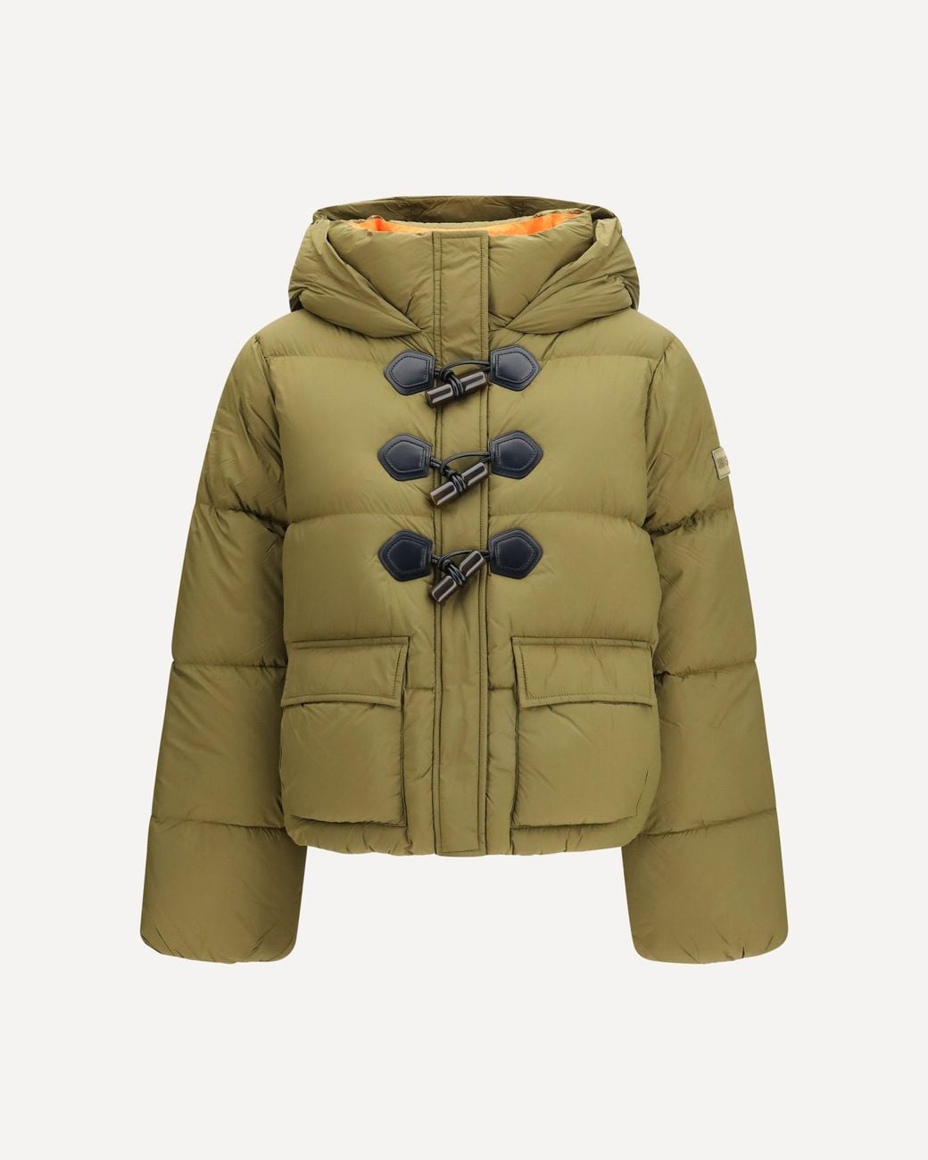 Ganni Green Future Nylon Puffer Jacket