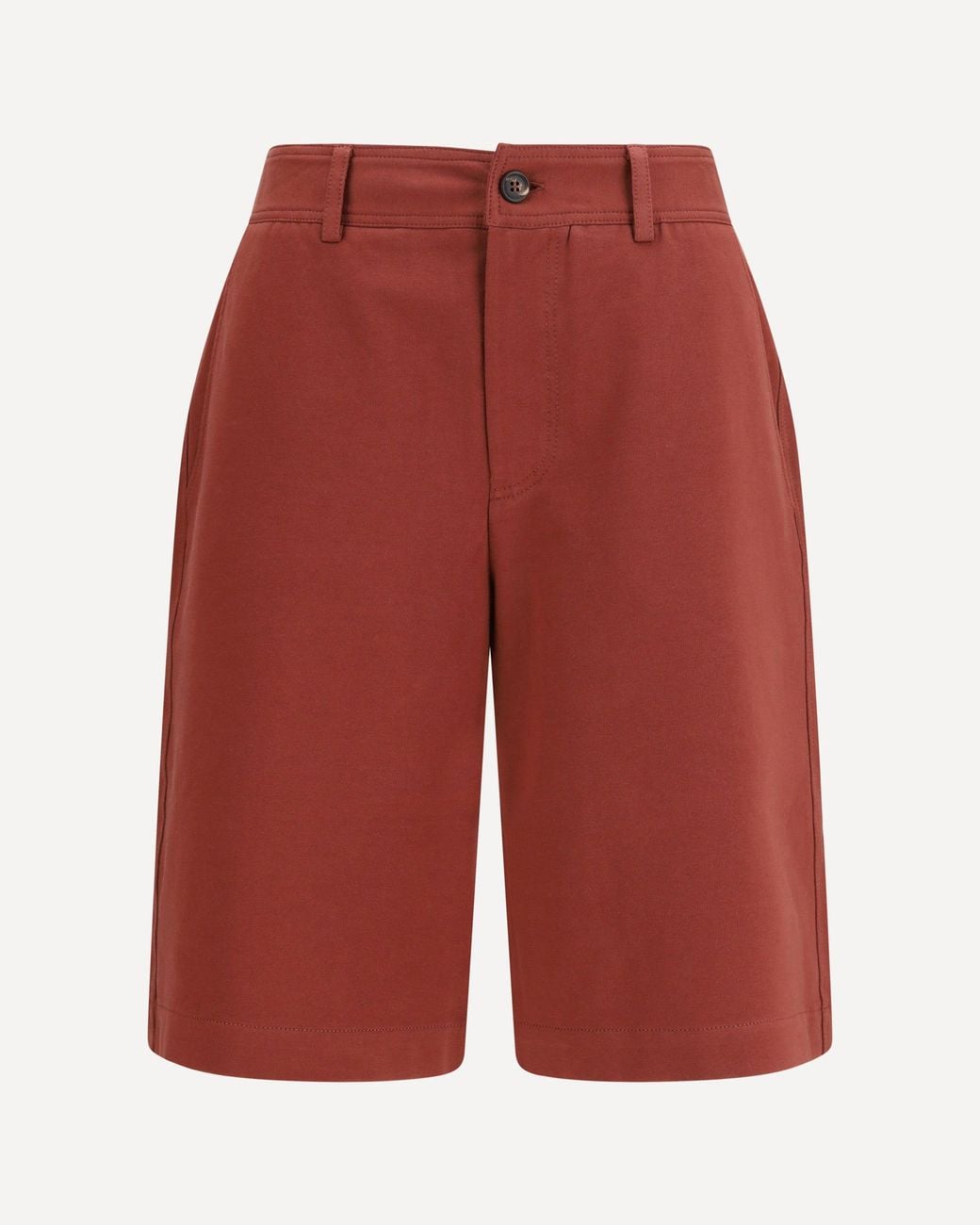 Brunello Cucinelli Red Cotton Bermuda Shorts