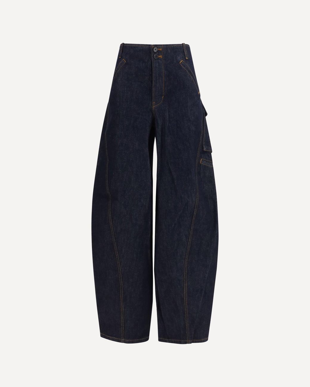 Self-Portrait Blue Cargo Jeans