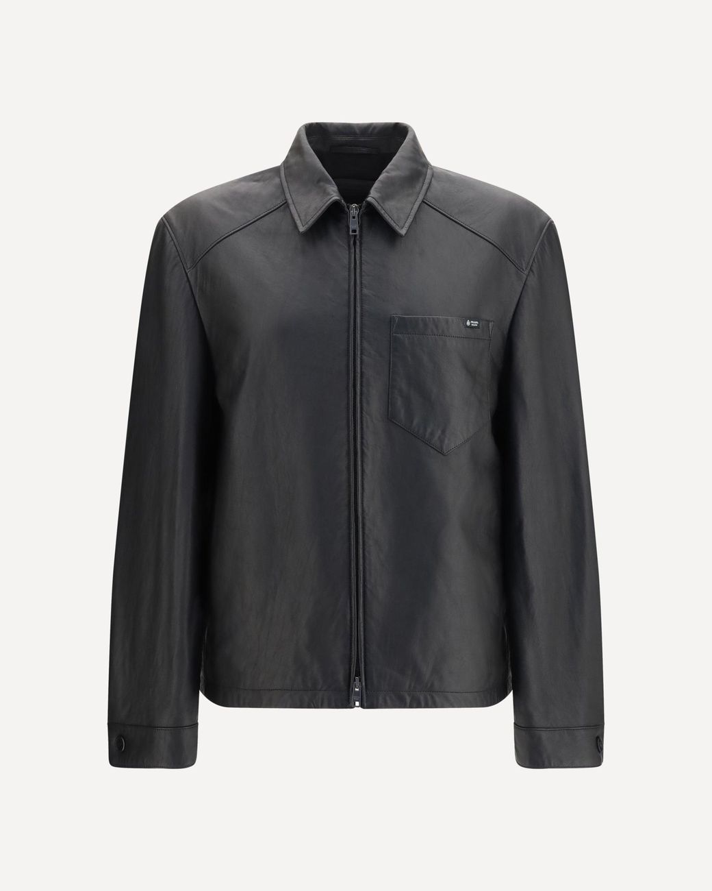 Prada Black Nappa Leather Jacket for men
