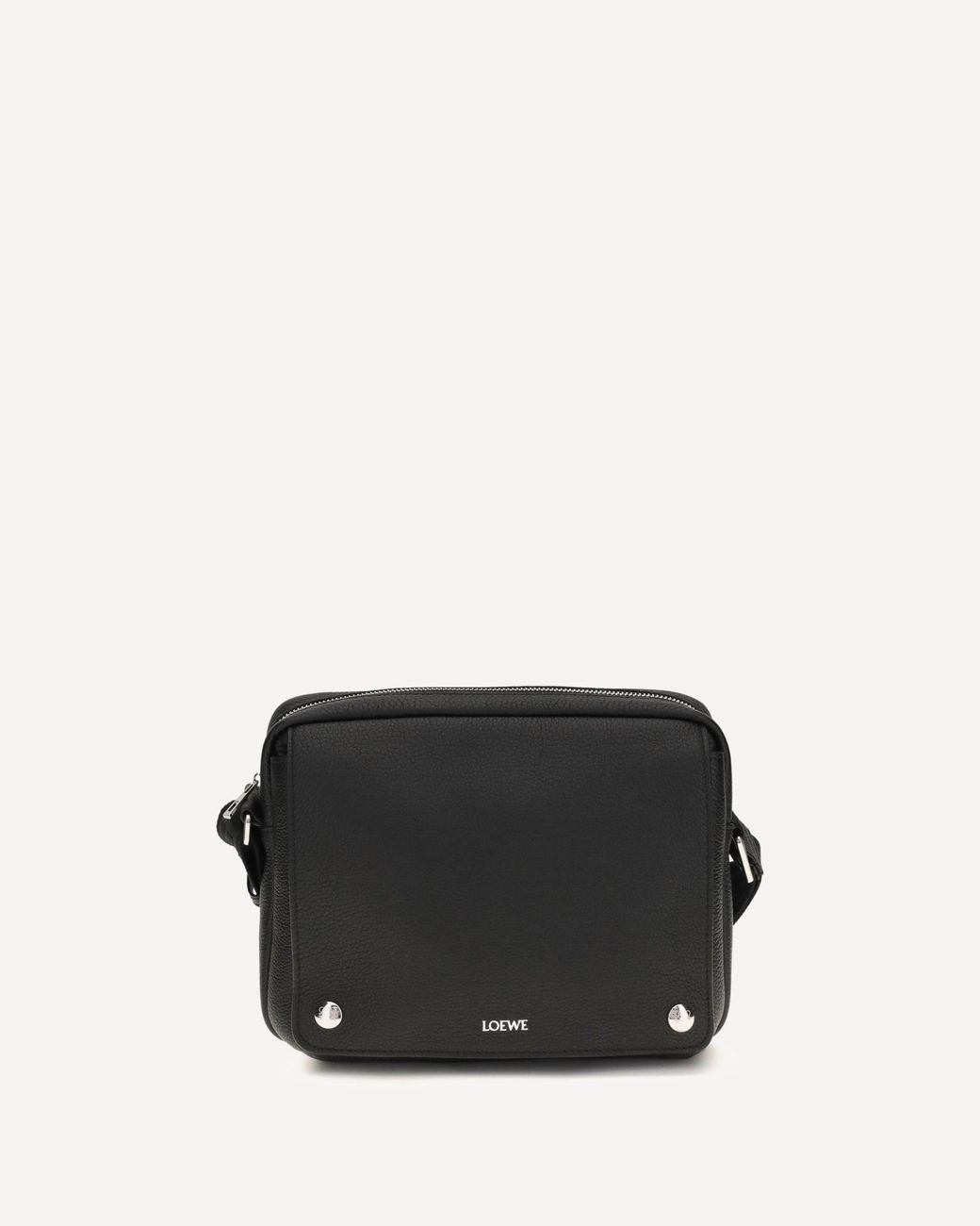 Borsa A Tracolla Pebble Messenger Media di Loewe in Black da Uomo