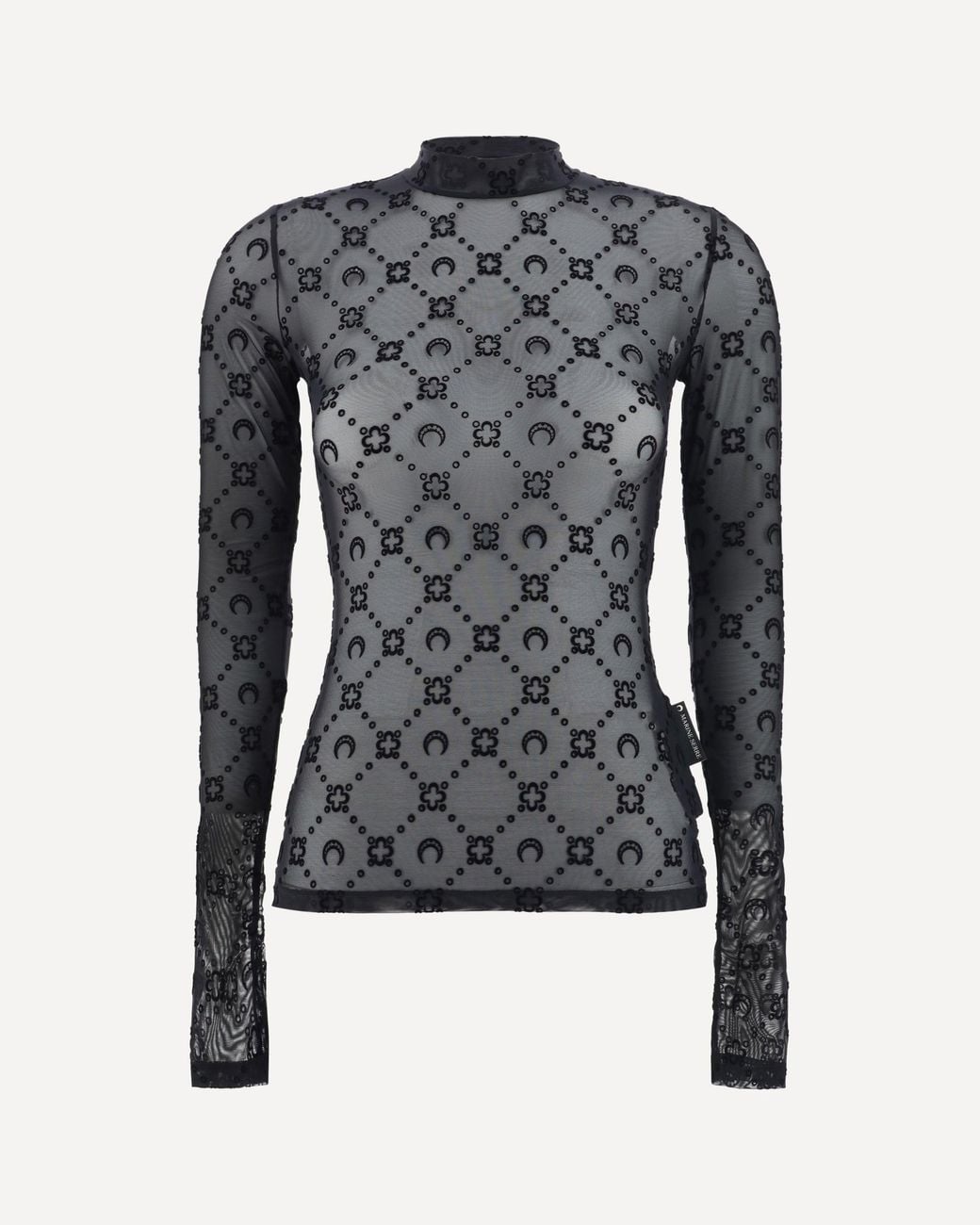 MARINE SERRE Blue Moonogram Top