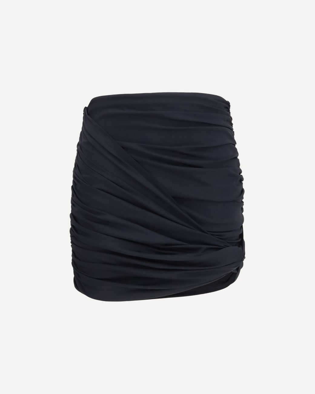 Magda Butrym Blue Draped Swim Mini Skirt