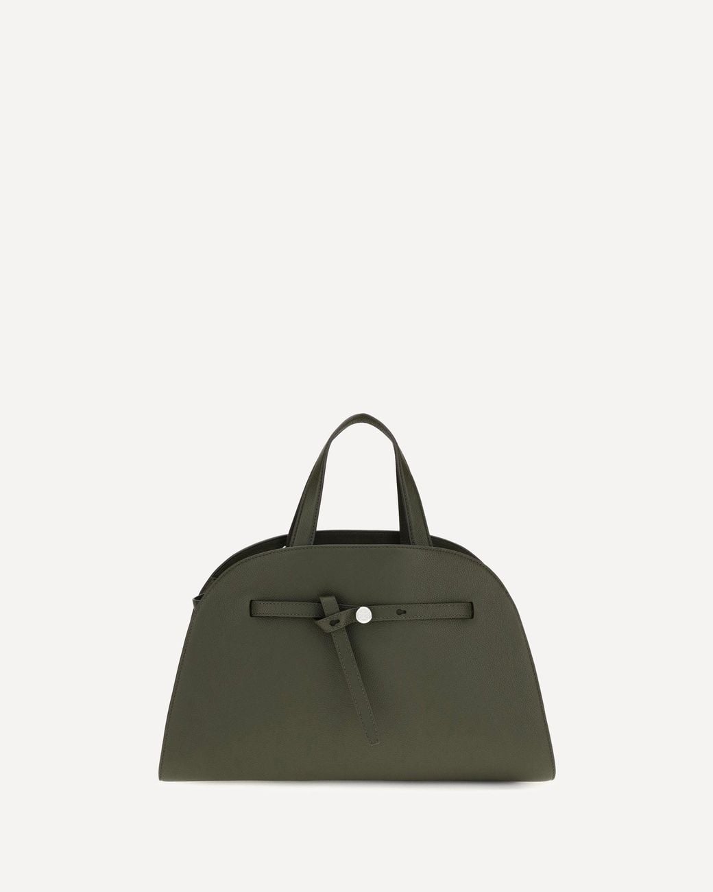 Tory Burch Green Romy Calf Leather Top Handle Bag