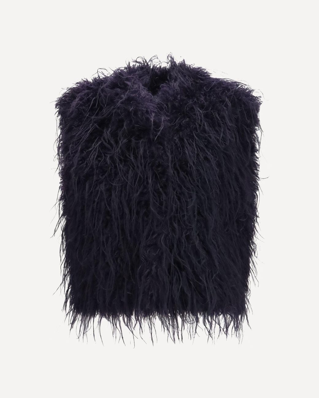 Forte_forte Blue Forte_Forte Eco Mongolia Faux Fur Vest