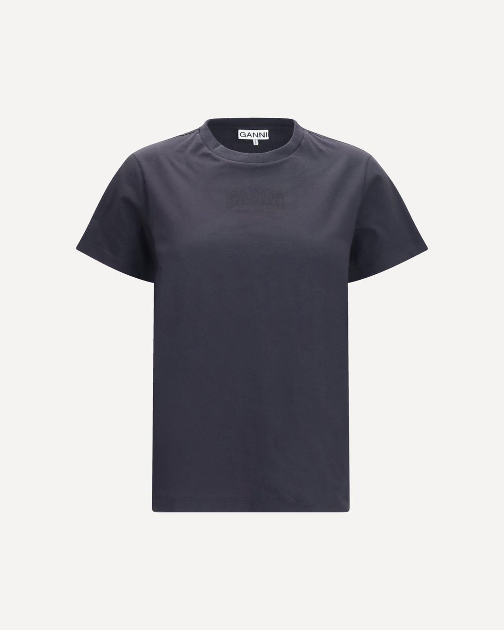 Ganni Blue Crewneck T-Shirt