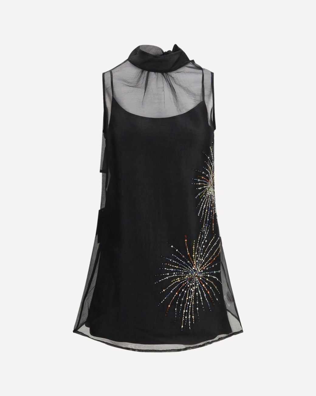 Staud Black Albee Mini Dress