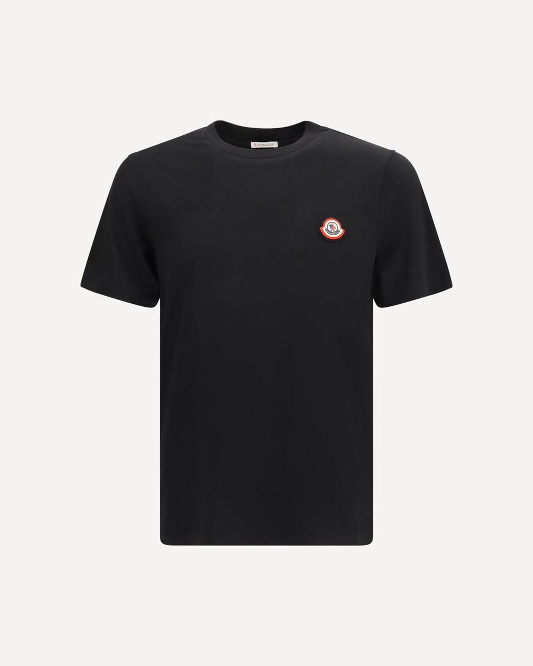 Moncler Black Cotton Jersey T-Shirt With Logo for men