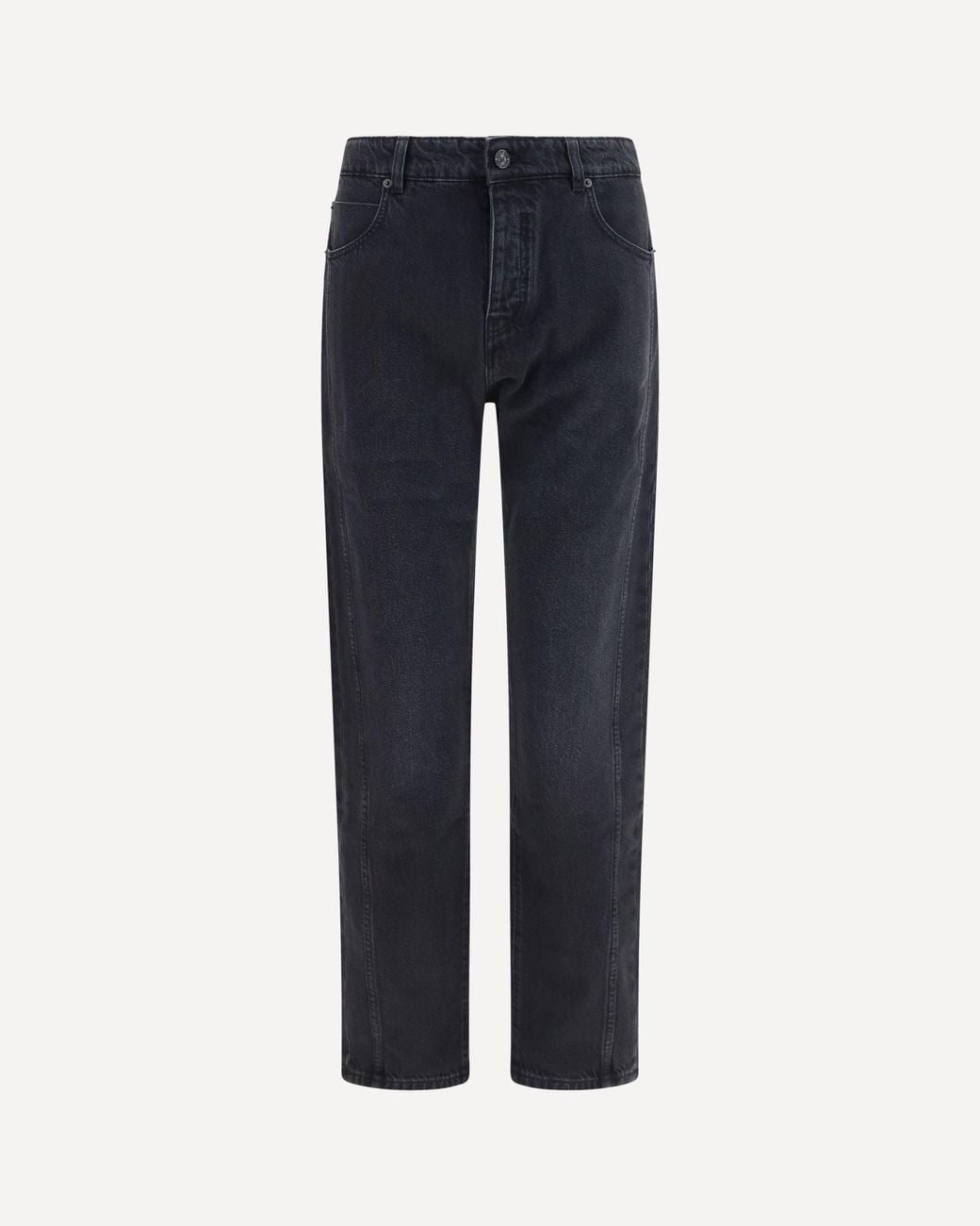 Balmain Blue Straight-Leg Denim Jeans