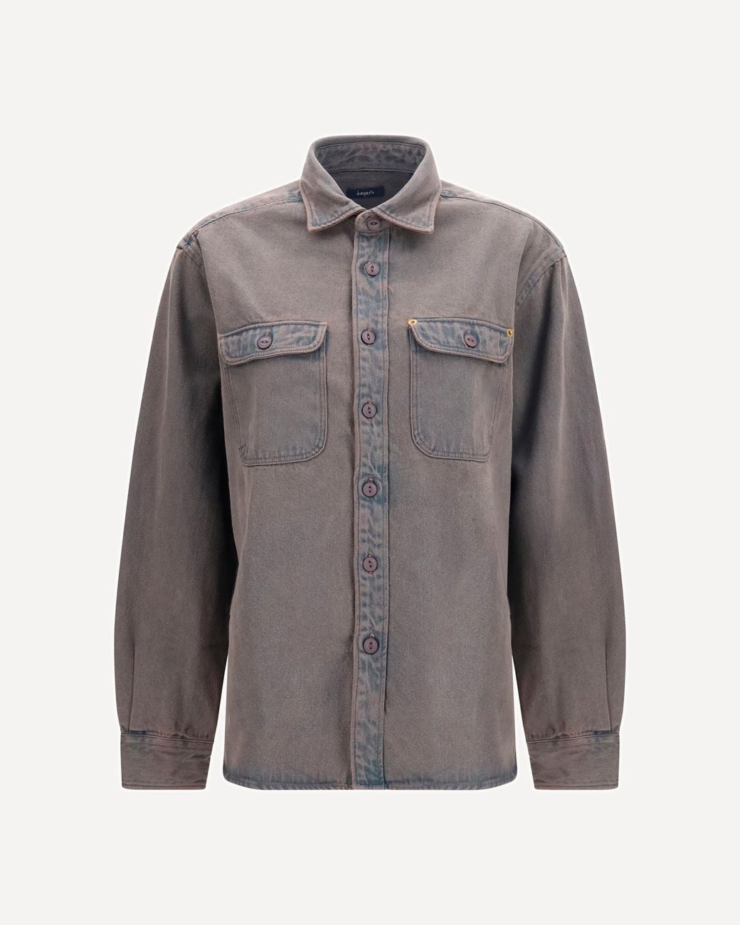 Deperlu Gray Denim Shirt for men