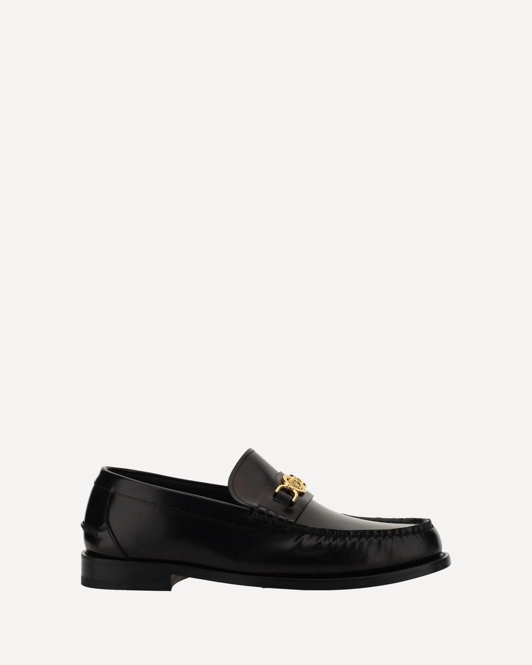 Versace White Leather Loafers for men