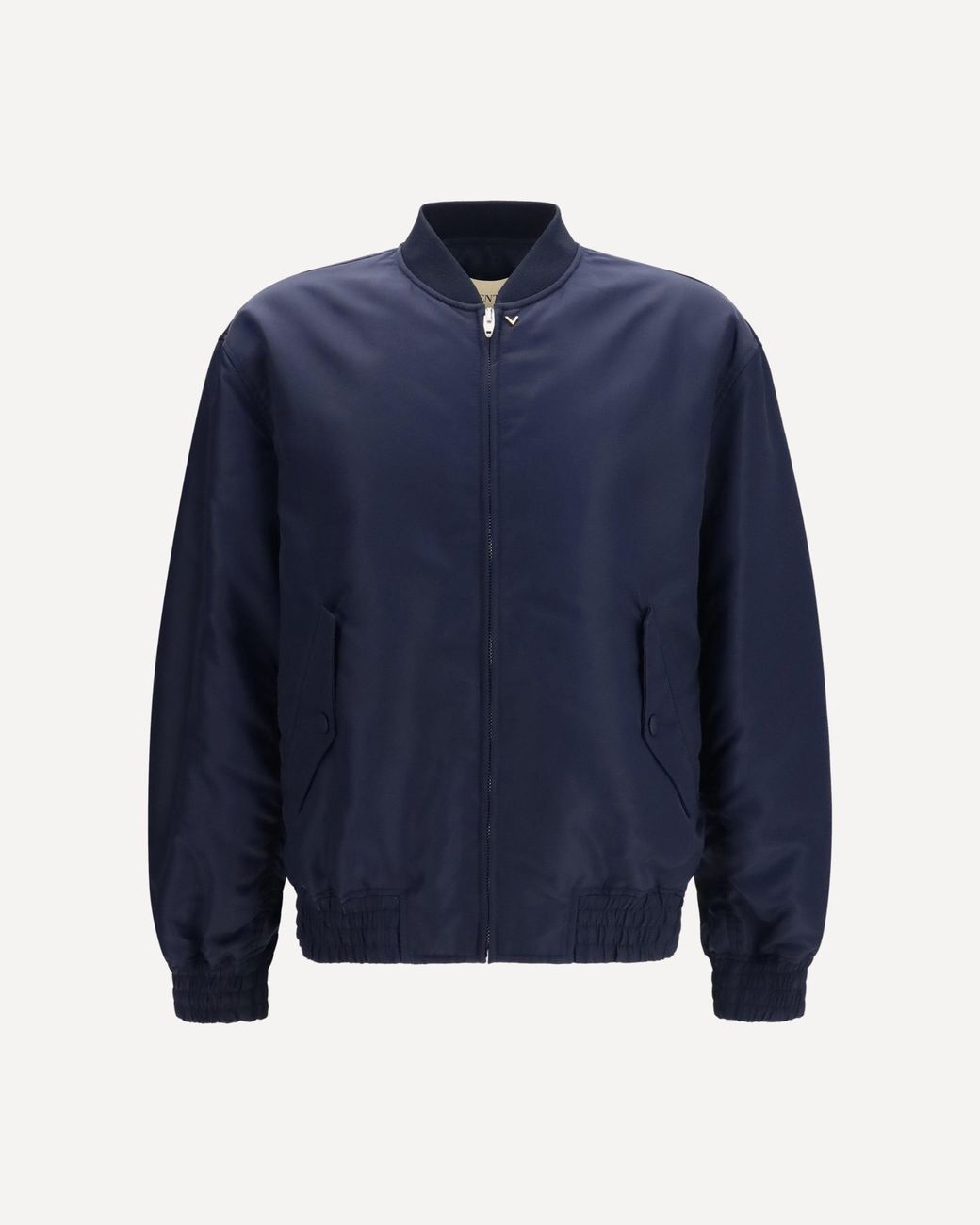 Valentino Blue Nylon Jacket With Ruffles for men