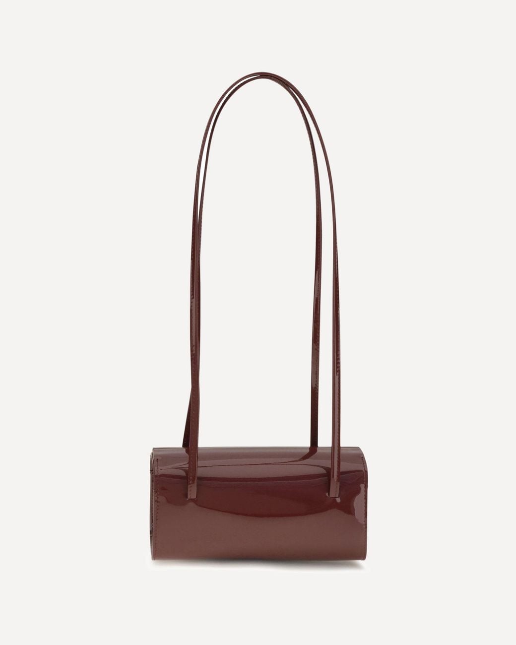 Faune Red Mie Brushed Leather Shoulder Bag