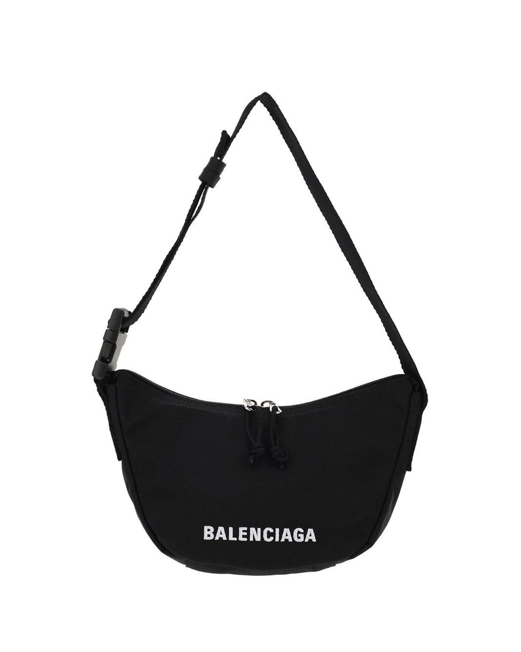 Balenciaga Wheel Sling Bag in Black | Lyst