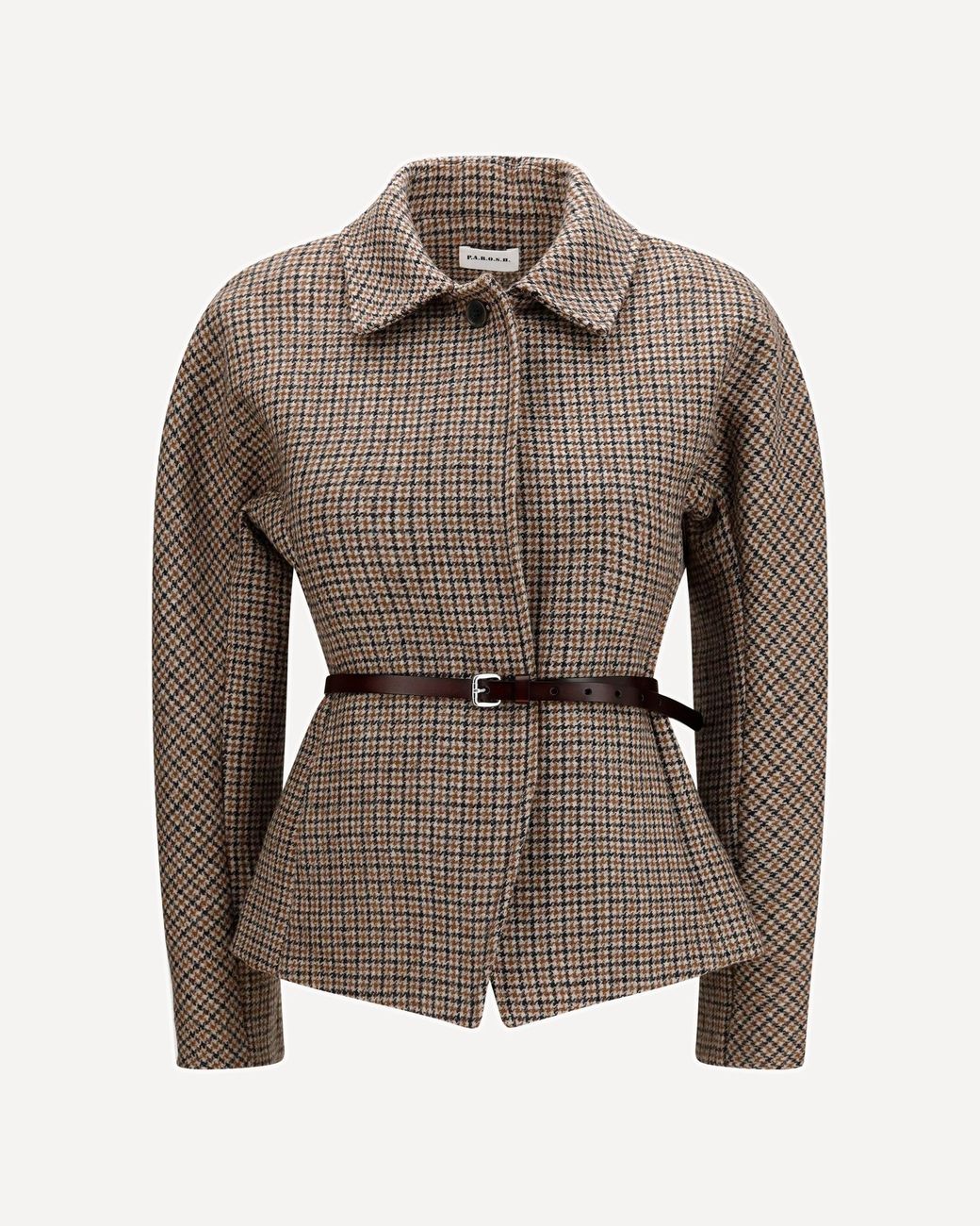 P.A.R.O.S.H. Brown P. A.R. O.S. H. Houndstooth Blazer