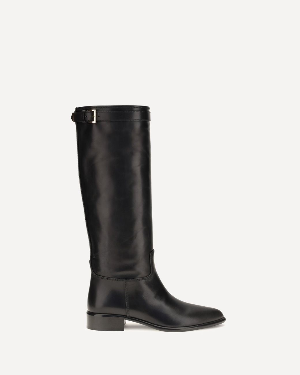 Prada Black High Leather Boots