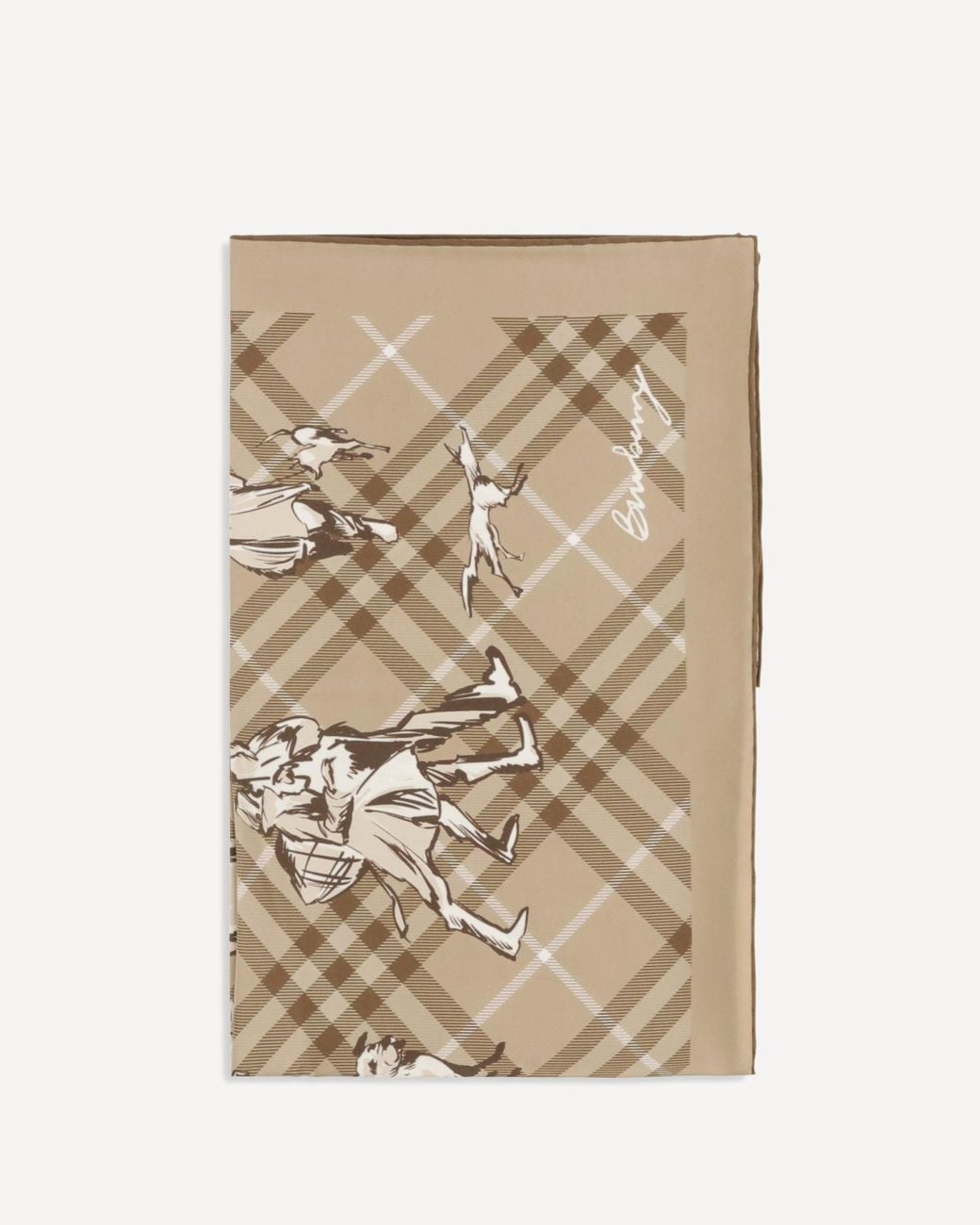 Burberry Natural Check Silk Twill Scarf