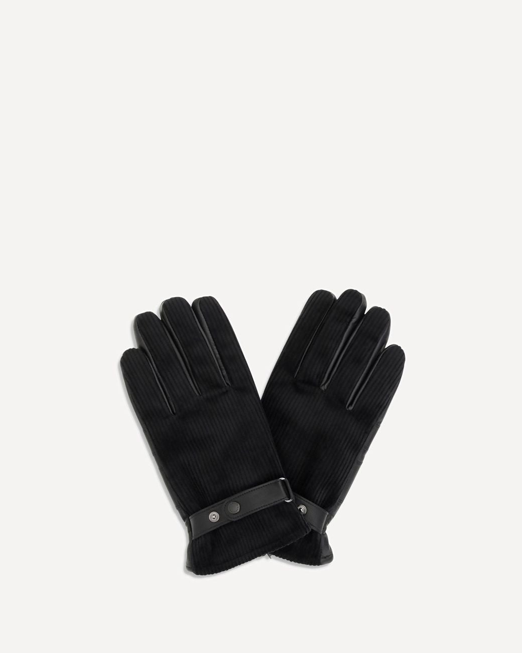 Barbour Black Nelson Leather Gloves for men