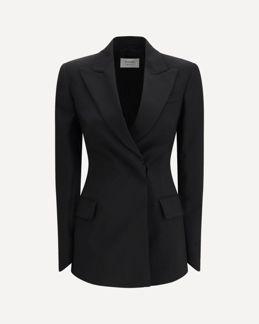 Max Mara Black Tailored Wool Blazer