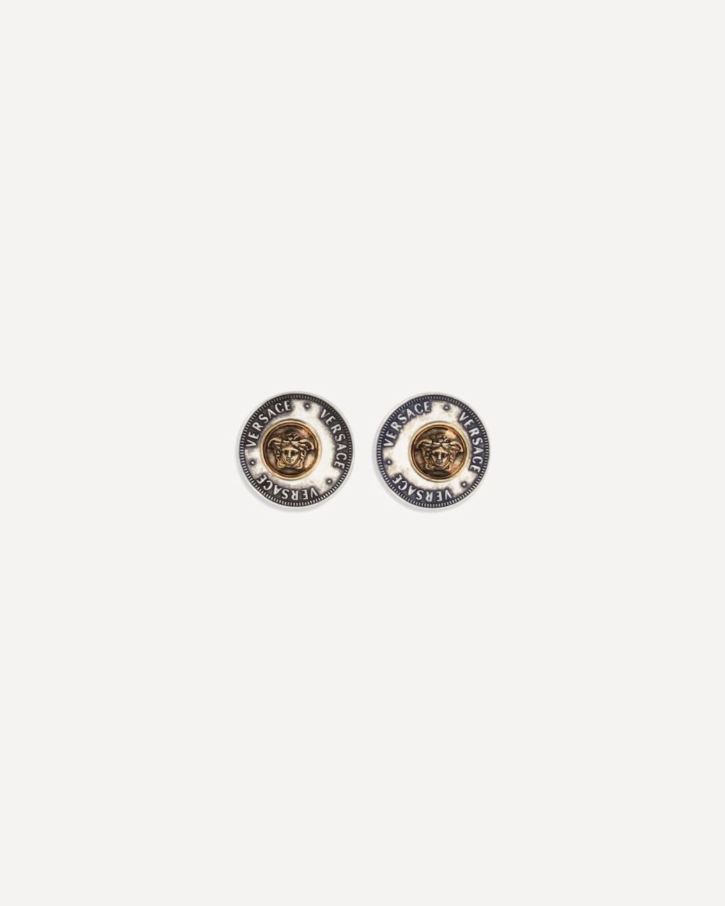 Orecchini Coins di Versace in White