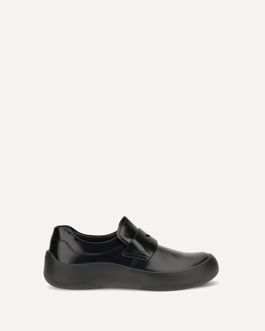 Prada White Leather Loafers for men