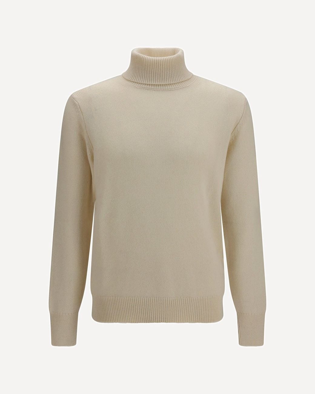 Aragona Cashmere Natural Turtleneck Sweater for men