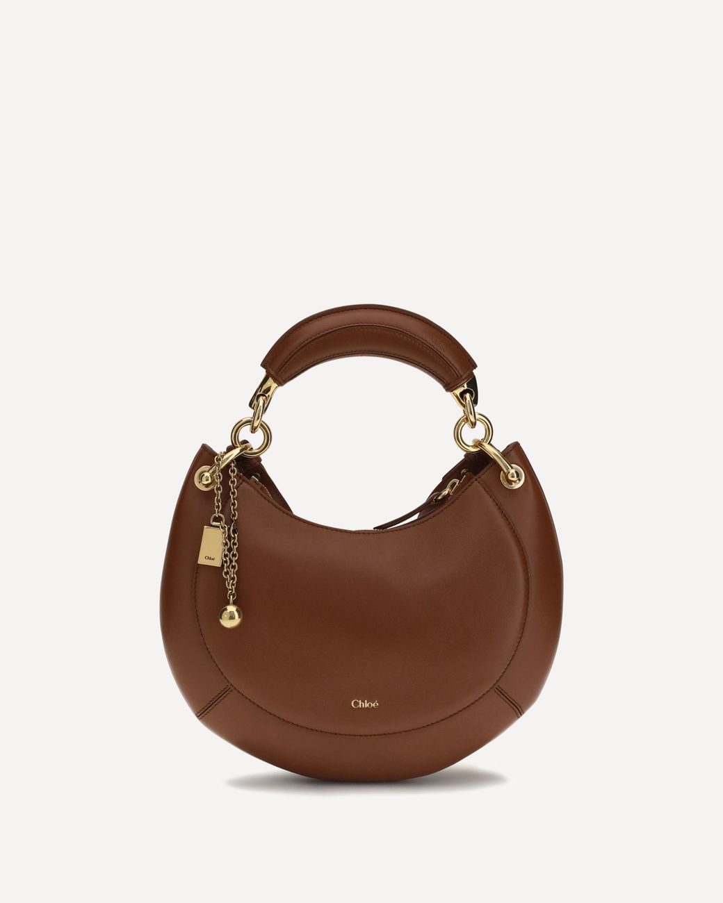 Chloé Brown Small Banana Hobo Bag