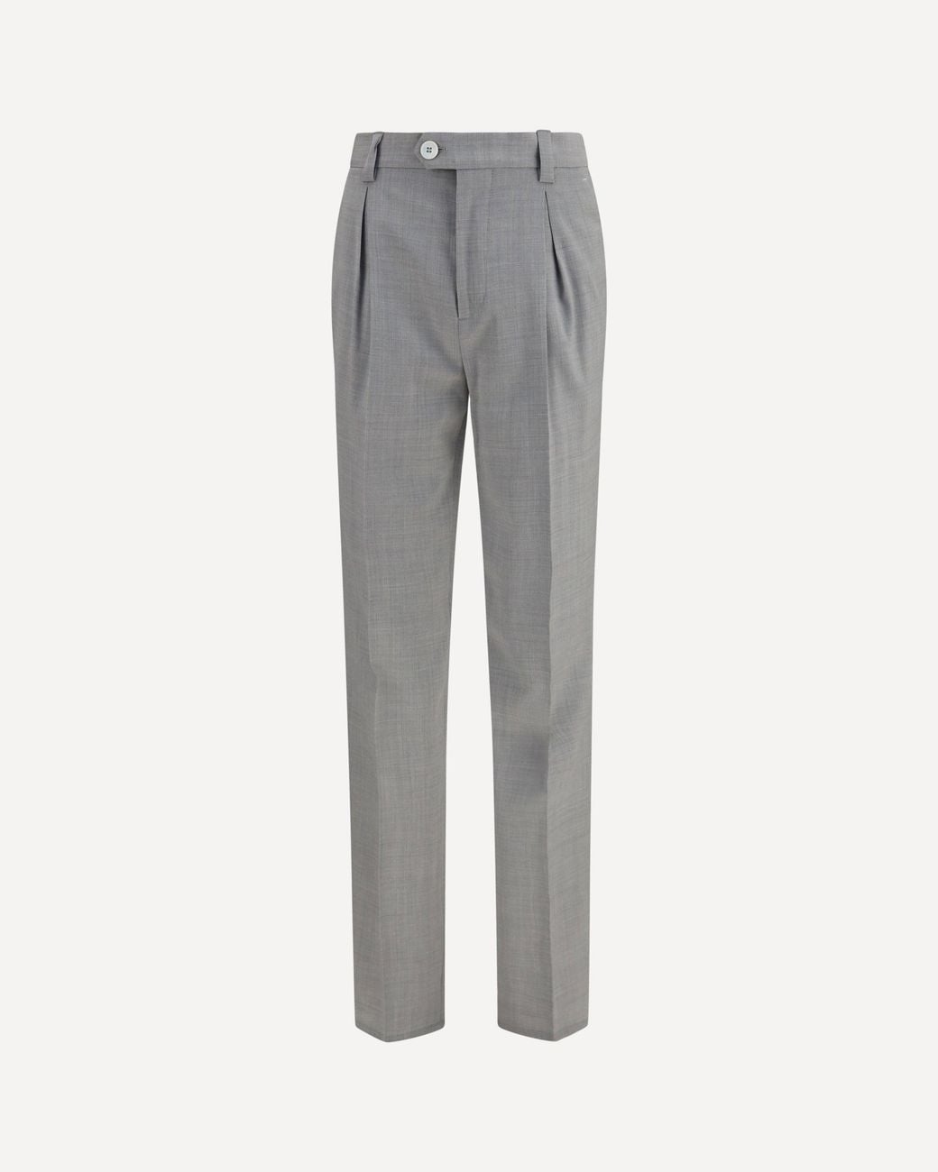 Brunello Cucinelli Gray Dynamic Wool Pants for men