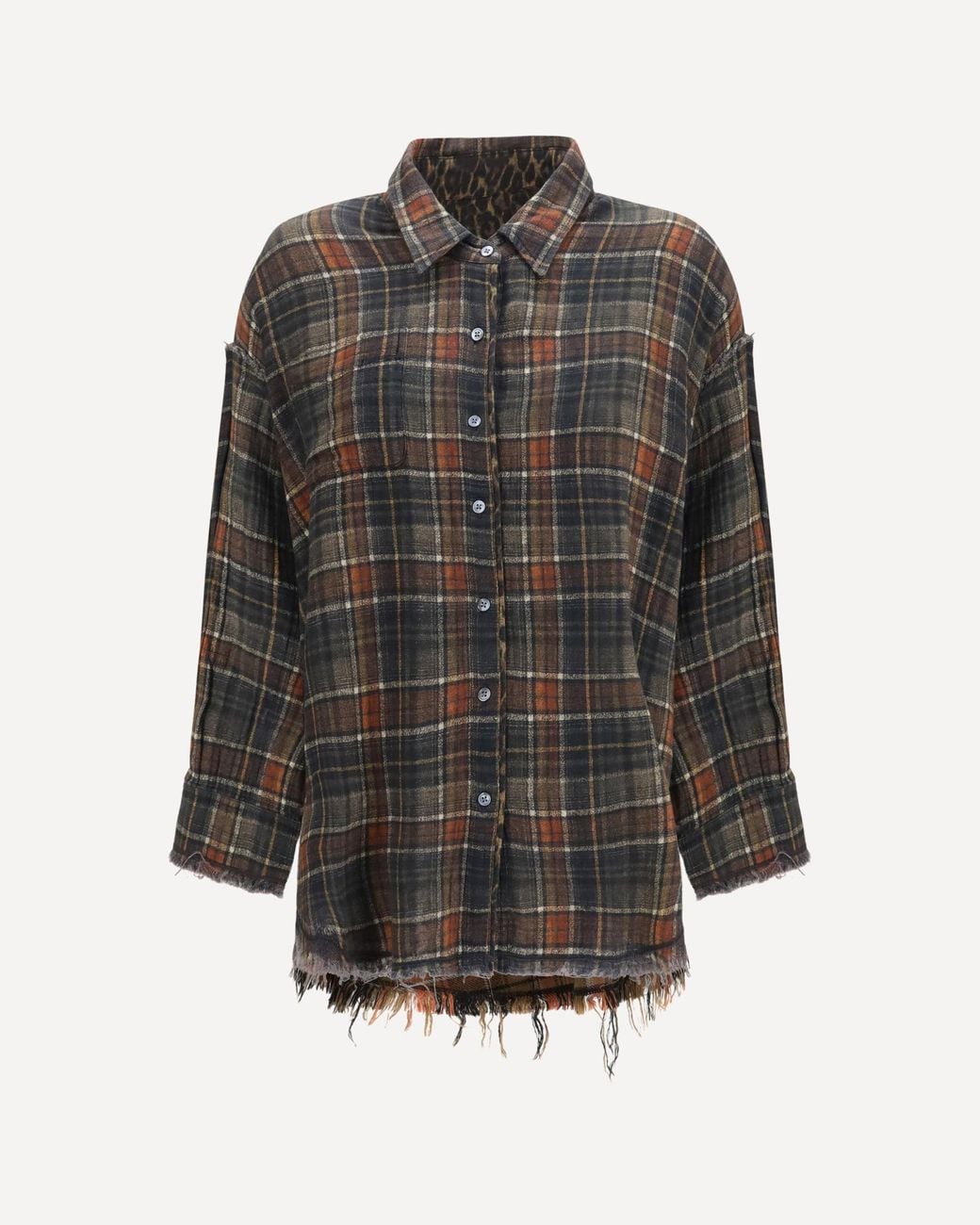 R13 Gray Reversible Shirt