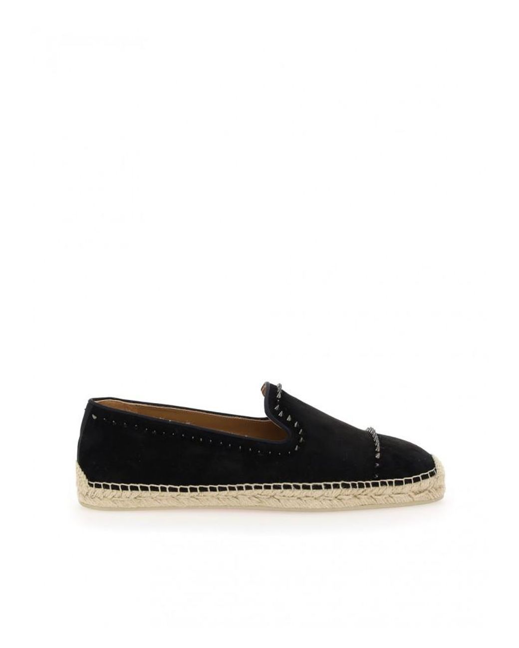 Christian Louboutin Suede Espadrilles in Black for Men - Lyst