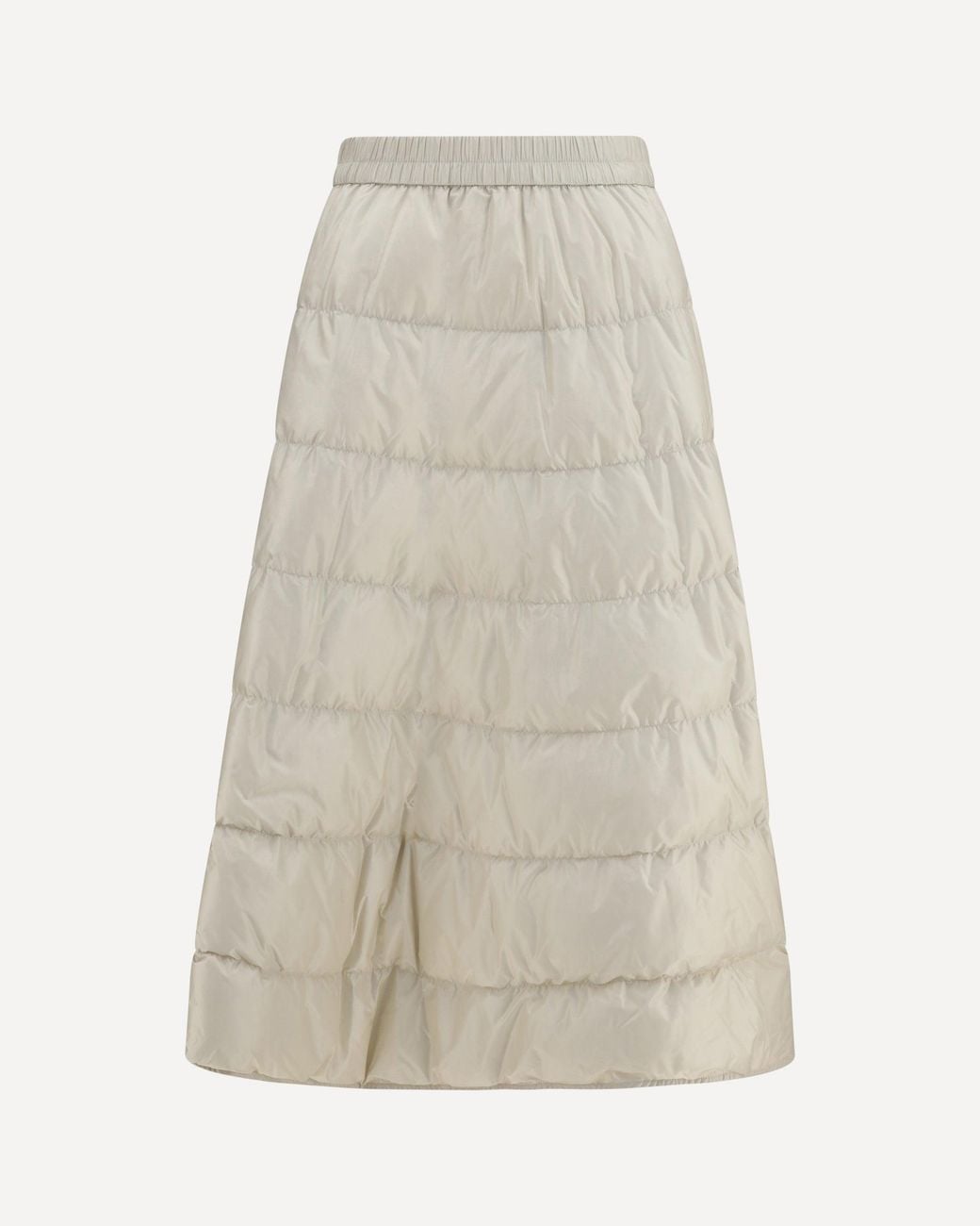 Moncler White Padded A-Line Skirt