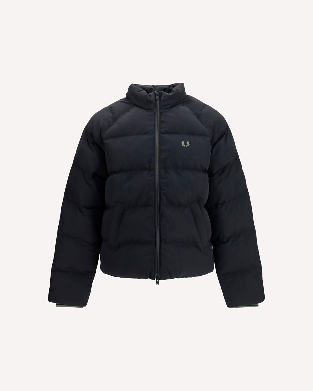 Fred Perry Blue Raglan Padded Jacket for men
