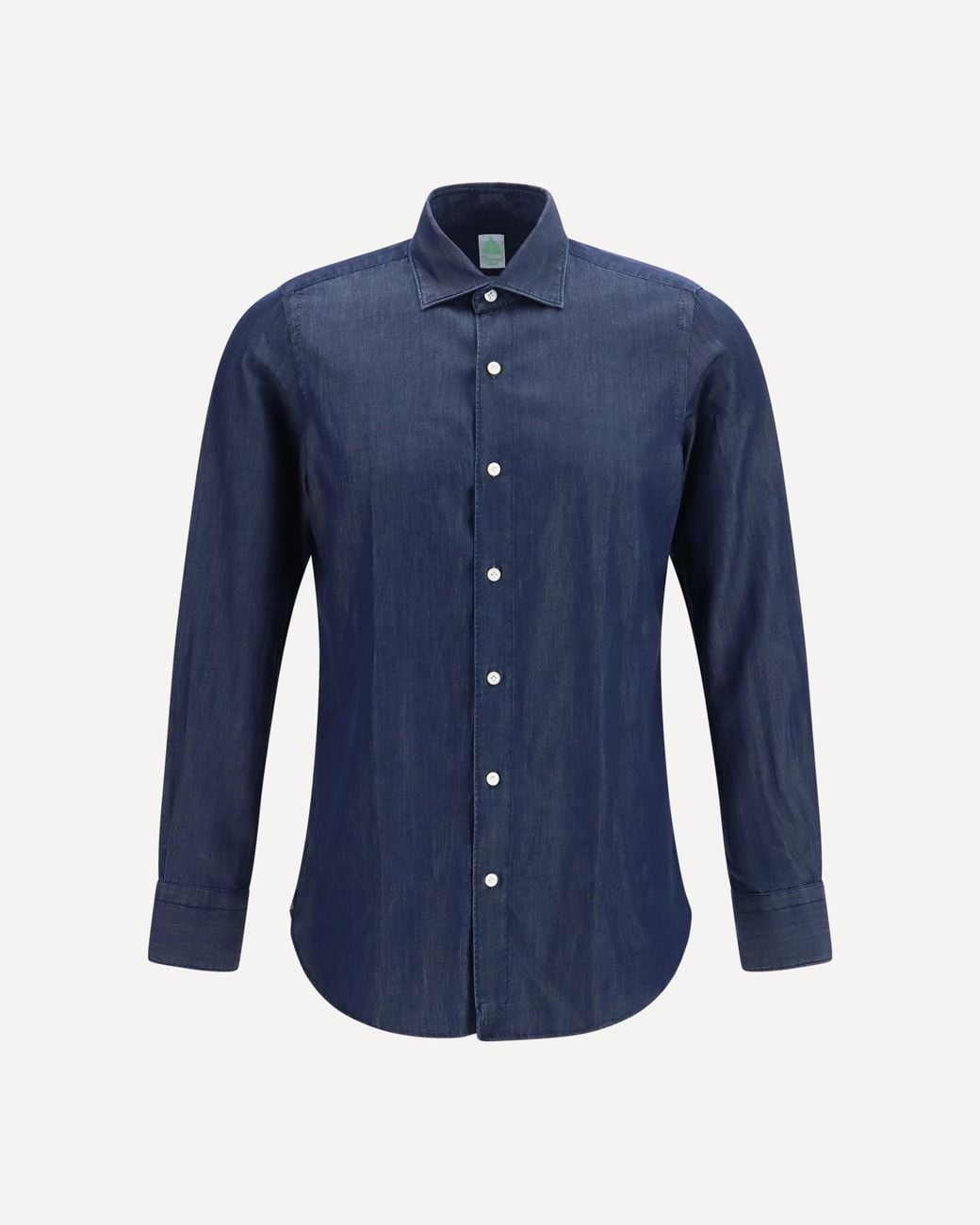Finamore 1925 Blue Giza 45 Denim Shirt for men