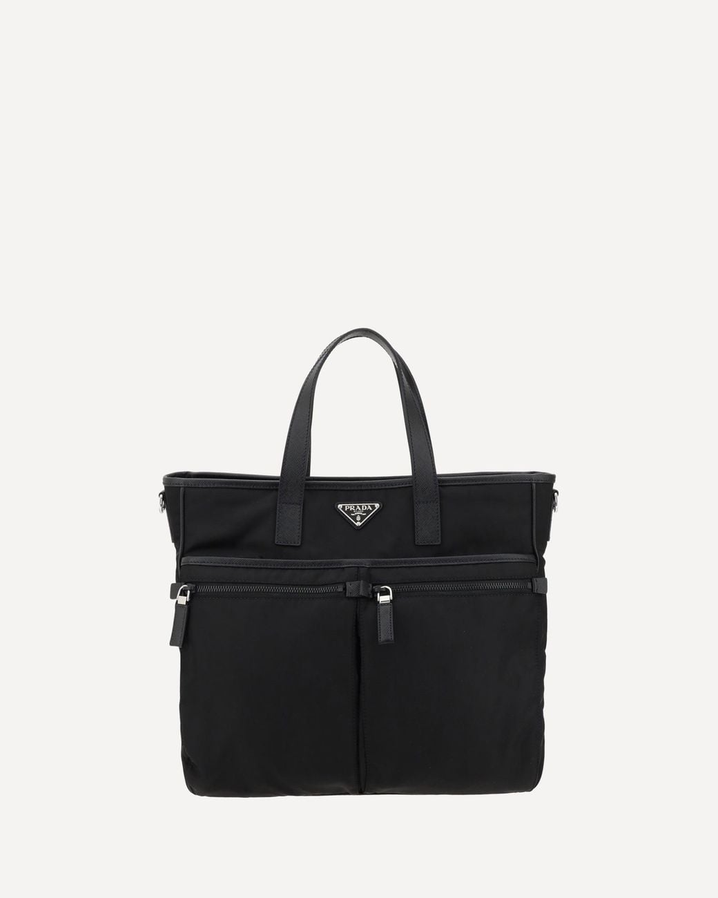 Prada Black Logoed Tote Bag for men