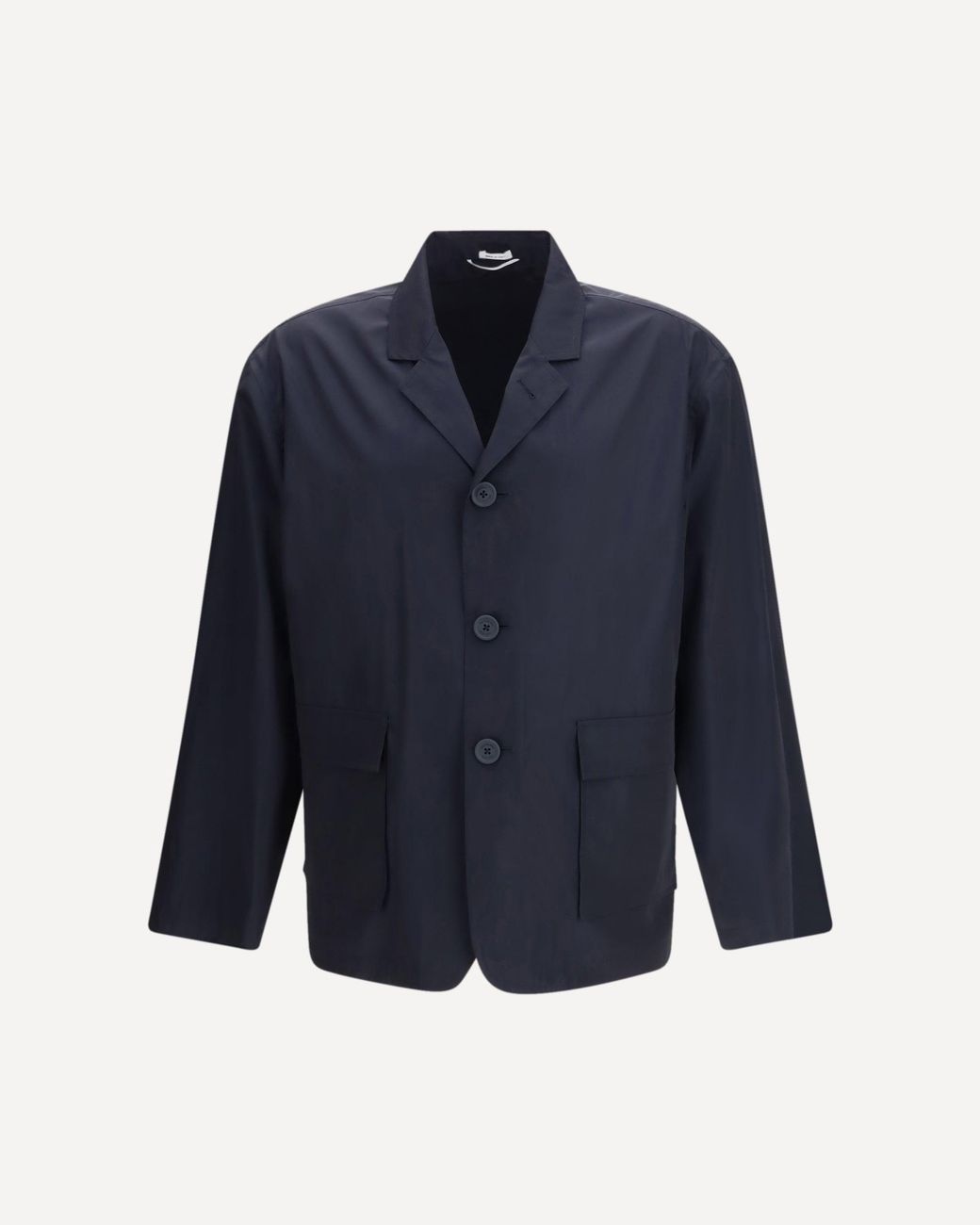 Thom Browne Blue Packable Logo Print Jacket for men