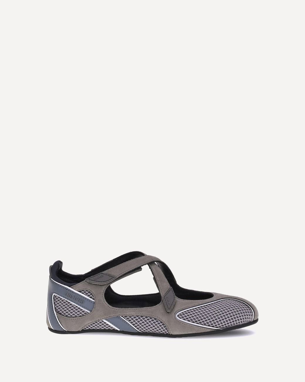 The Attico White Nomad Ballerinas