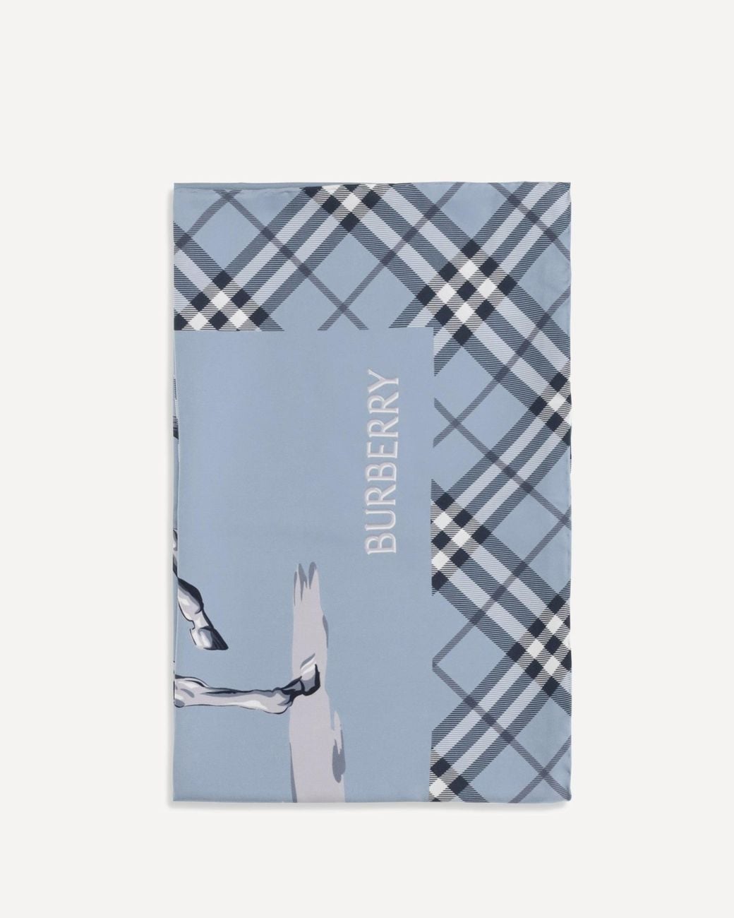 Burberry Blue Archive Knight Scarf for men