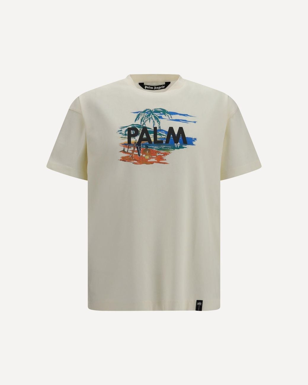 Palm Angels White Palm Island T-Shirt