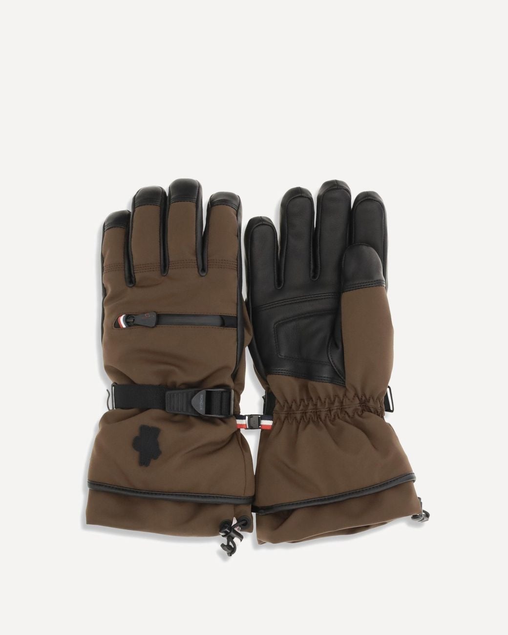 Moncler Black Stretch-Nylon Padded Gloves for men