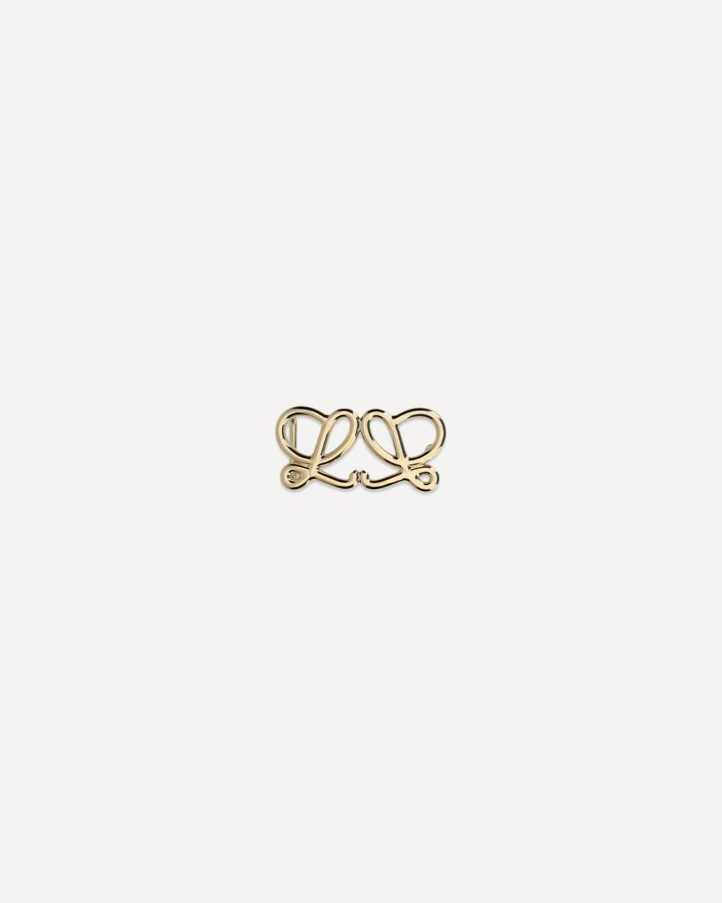 Loewe White Double L Belt Buckle